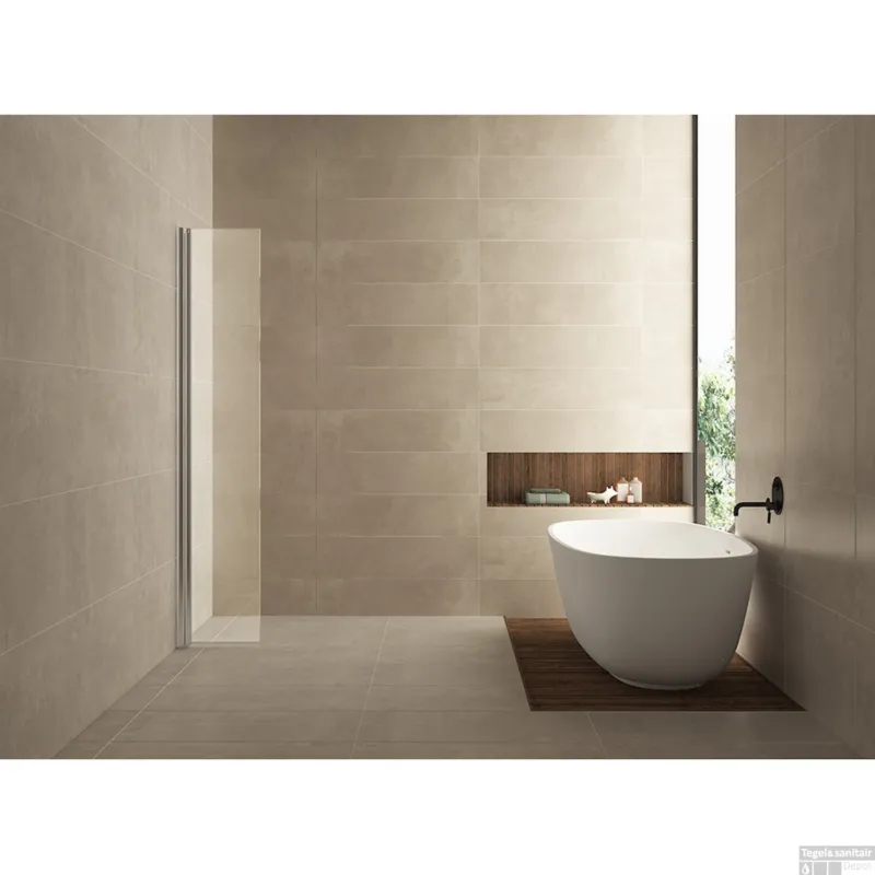 Snelle Levering Zijwand Scharnierend Wiesbaden 30cm met Muurprofiel Nano 10mm