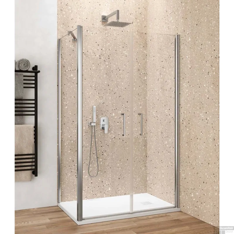 Zijwand Lacus Giglio Evo 70x200 Cm Aluminium Profiel Chroom Lage Kosten