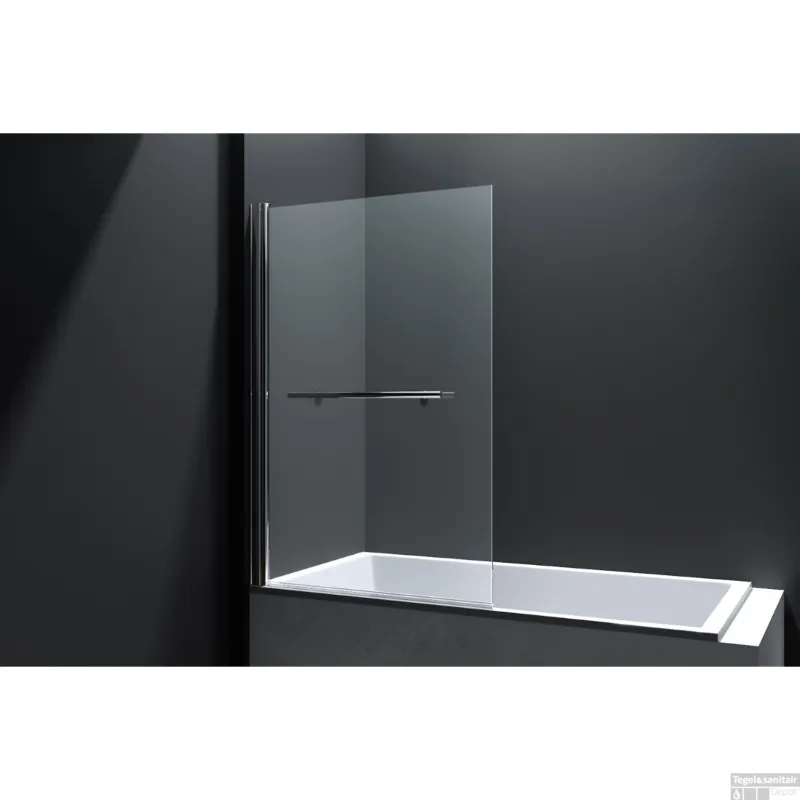 Badwand Best Design Erico 80x140 cm met Handdoekbeugel NANO Veiligheidsglas 6mm Favoriet