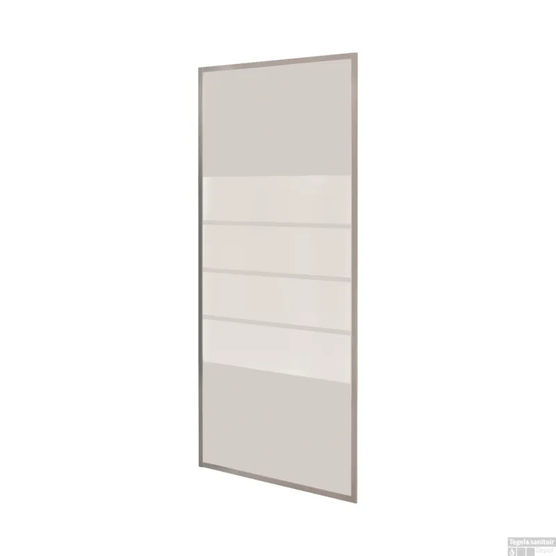 Inloopdouche VM Go Gordon 90x190cm Vaste Wand 6mm Gematteerd Chroom Bestseller