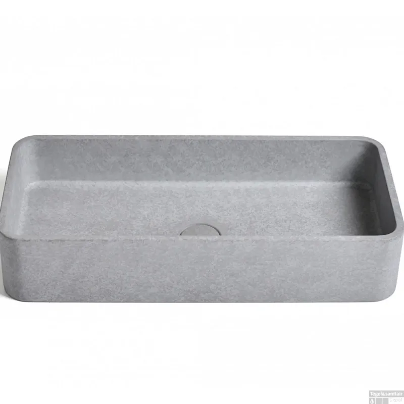 Weekendaanbieding Waskom Ideavit Idea.Max 60x28x12 cm Rechthoek Beton Grijs