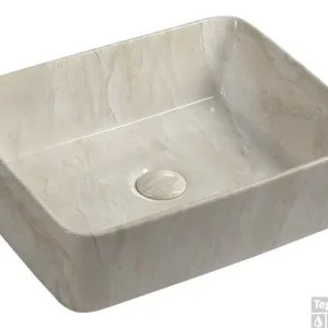 Beperkt Aanbod Keramische Opbouw Waskom Sapho Dalma 48x38 cm Beige