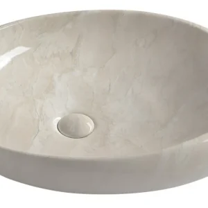 Korting Keramische Opbouw Waskom Sapho Dalma 68x44 cm Beige