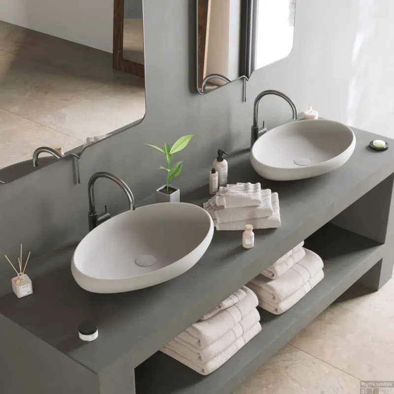 Exclusieve Aanbieding Opbouw Waskom Ideavit Solidego 60x40x11,2 cm Solid Surface Mat Wit