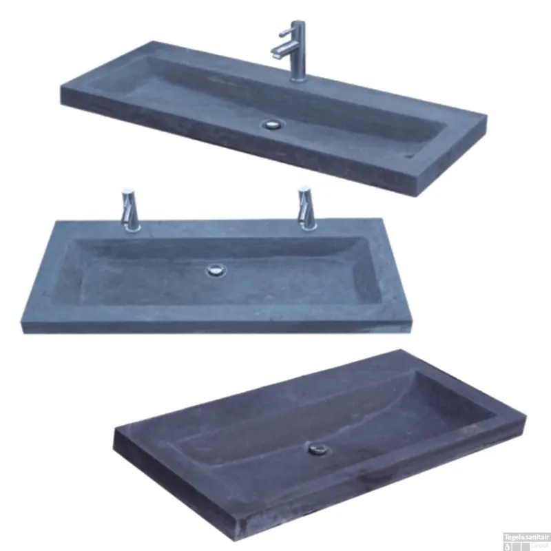 Nu Kopen Wasblad Sanilux Compact Pro Hardsteen 38cm diep (3 maten met 0, 1 of 2 kraangaten)