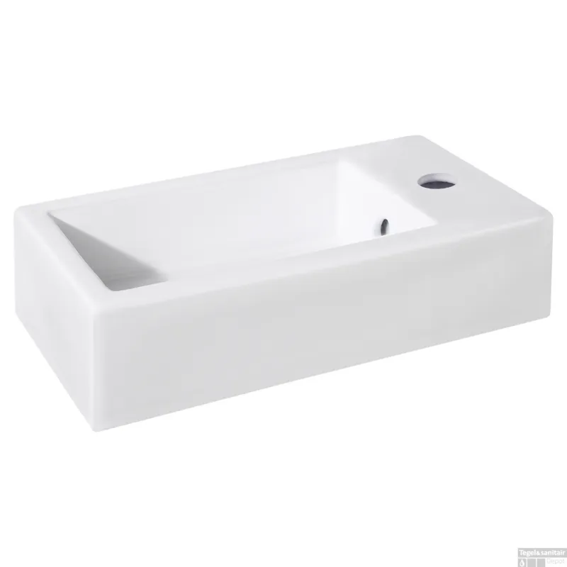 Populair Fontein Differnz Hura I 40x22 cm Keramiek Mat Wit