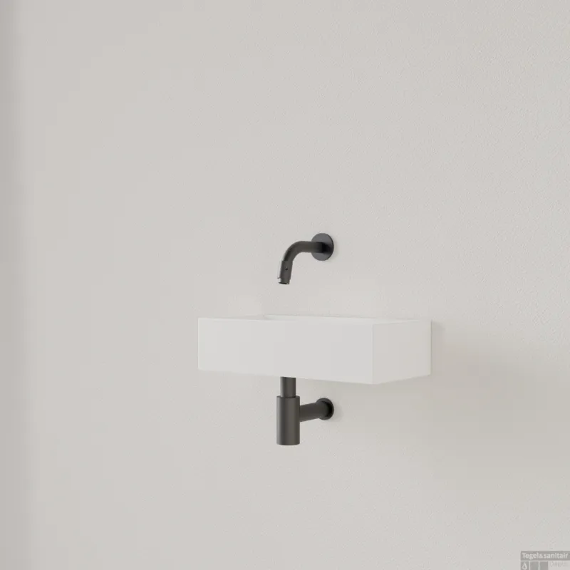 Fontein Gliss Design Nano 36x18x9 cm Zonder Kraangat Rechts Mat Wit Shop Nu
