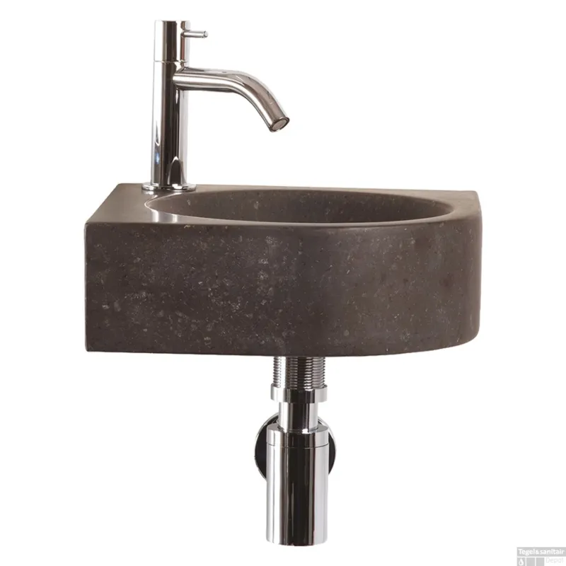 Fonteinset Differnz Cleo 30x30x10 cm Bluestone Zwart Rechtstreeks Van De Fabrikant