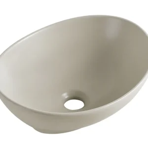 Waskom BWS Paro Ovaal 40x33x14,5 cm Keramiek Beige Superprijs