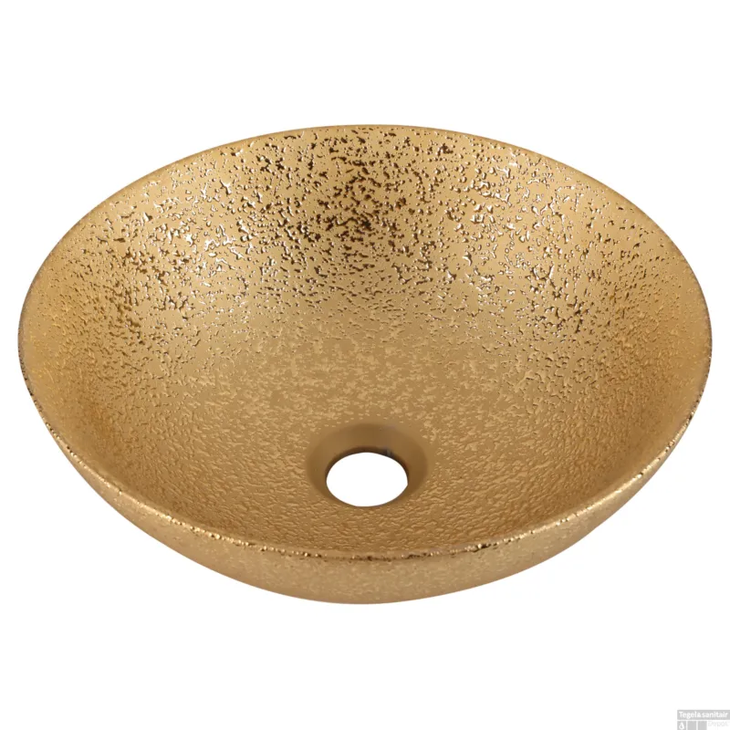 Waskom Differnz Bright Keramiek 36x14 cm Goud Voordeelprijs