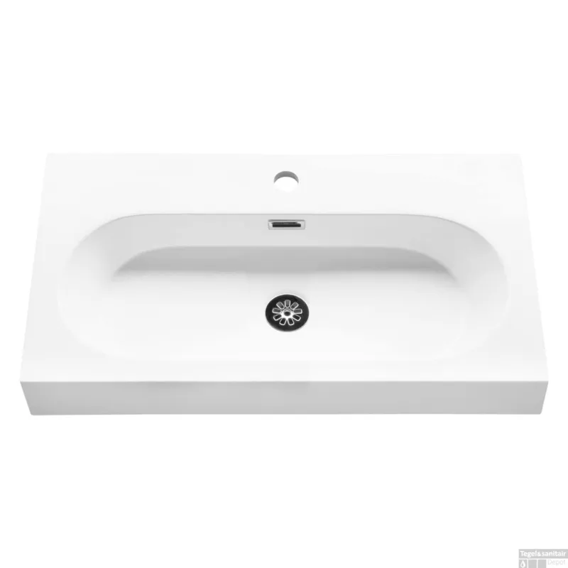 Lage Kosten Wastafel Differnz Somero 60cm Wit