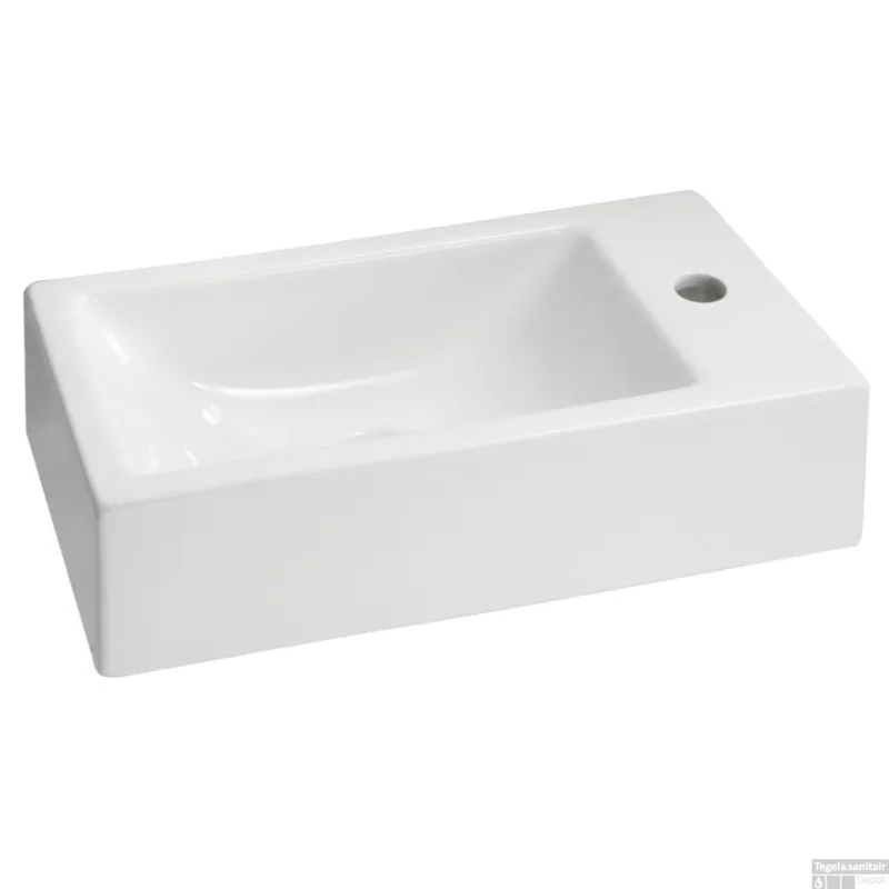 Koop Online BWS Keramische Fontein Wit 50x25 cm