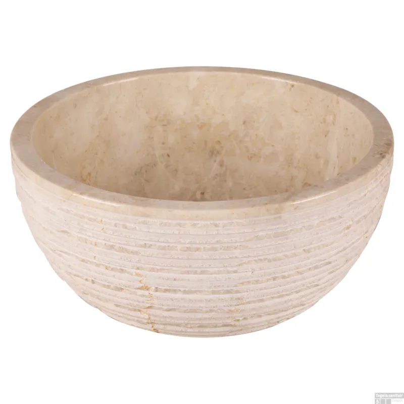 Waskom Differnz Alto 38 cm Marmer Beige Hete Deal