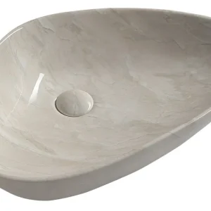 Keramische Opbouw Waskom Sapho Dalma 58,5x39 cm Beige Premium