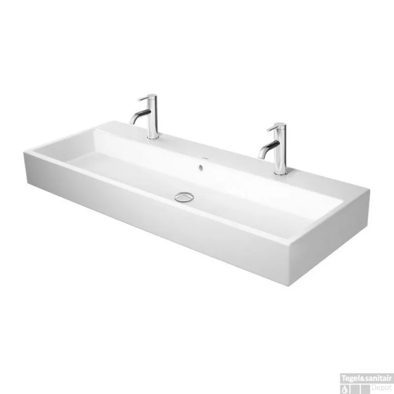 Beperkte Voorraad Duravit Vero Air Wastafel Rechthoek 120x47x16.5 cm Keramiek Glanzend Wit