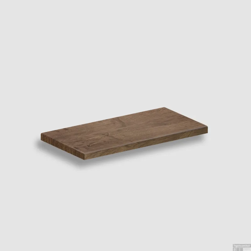 Beperkte Voorraad Clou Bovenblad Verti 36x18x2 cm Donker Eiken