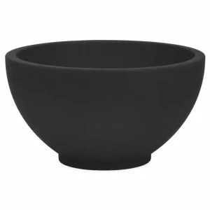 Waskom BWS Crea Rond 20x11 cm Solid Surface Mat Zwart Op = Op