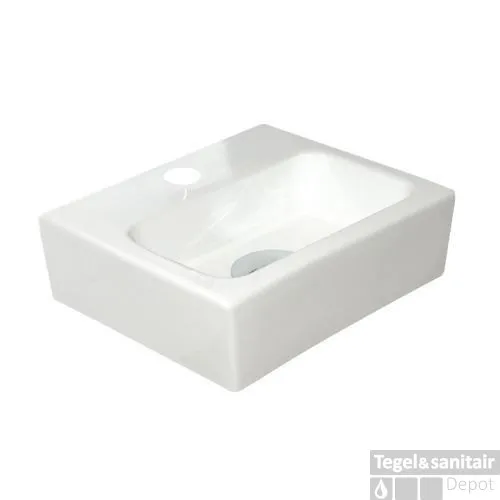 Keramische compacte fontein Mini Beta wit Nieuw