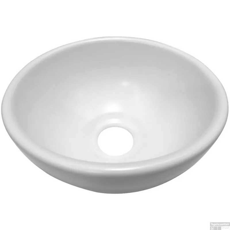 Opzetwaskom Wiesbaden Consilio Wastafel 20x20x9 cm Wit Nieuw