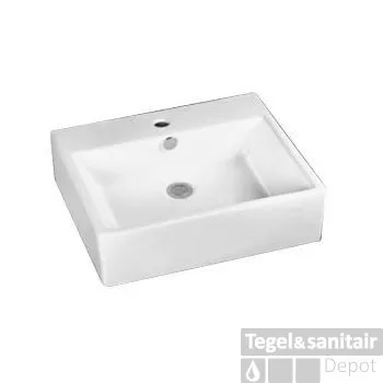 Koop Online Wastafel Best Design Bestone rechthoek keramiek 53x41,5x15 cm