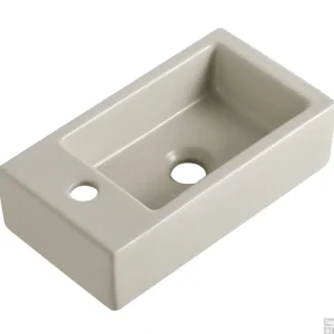 Betrouwbaar Fontein Wiesbaden Rhea M 40x22x11 cm Links Keramiek Beige