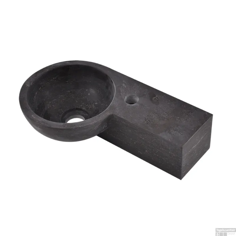 Koop Online BWS Ziva Fontein Hardsteen Rond Rechts 40x23x10 cm