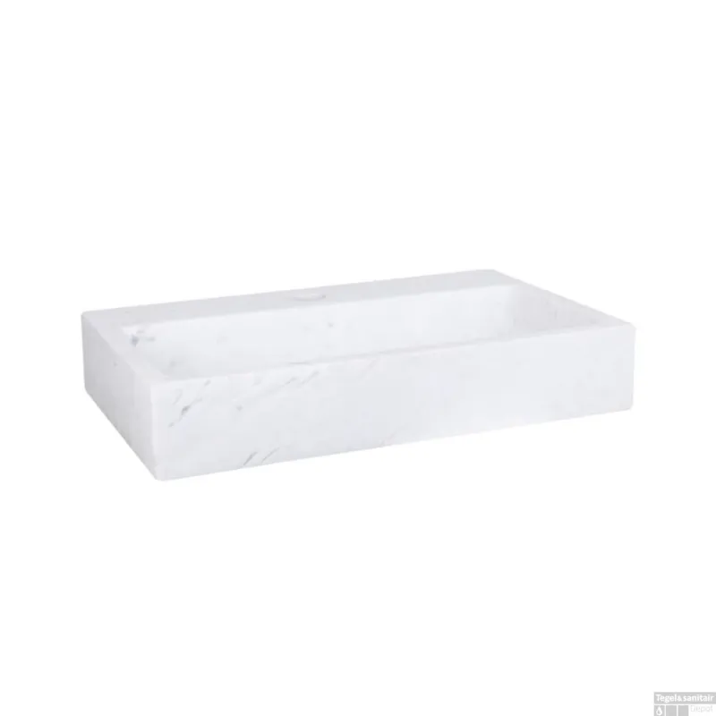 Fontein Differnz DIF Marmer 38x24x7 cm Wit Weekendaanbieding
