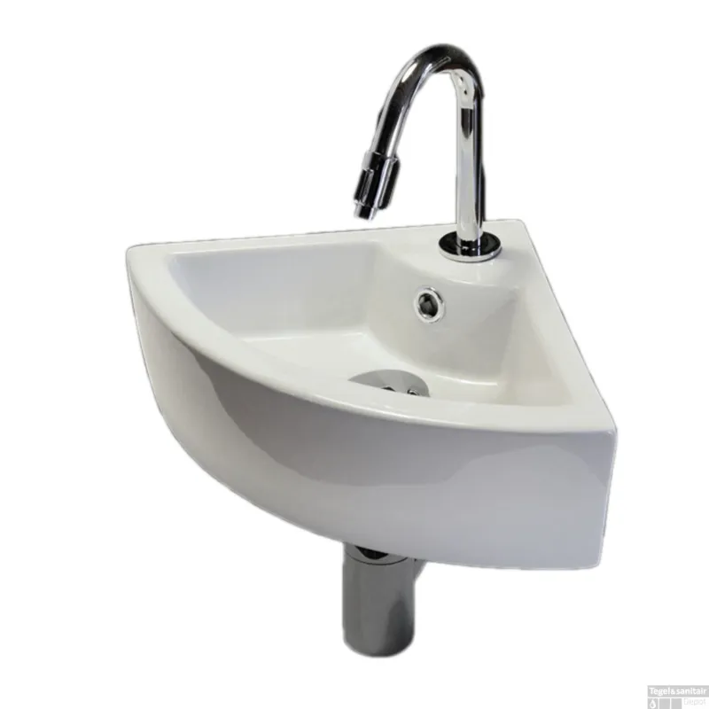 Merkproduct Fonteinset Best Design Floor One Pack Hoekmodel 32.5x32.5cm