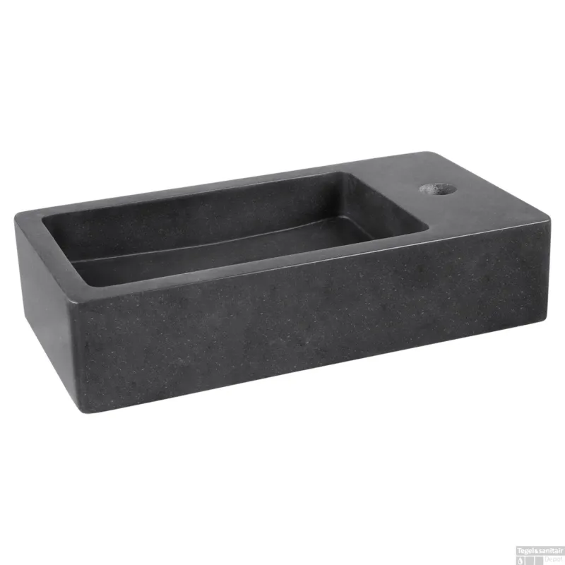 Fontein Differnz Hura I 40x22 cm Basaltsteen Bombai Black Voordeelprijs