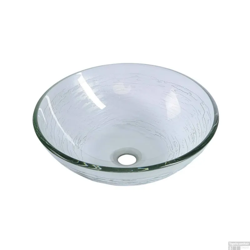 Waskom Sapho Beauty Rond 42 cm Helder Glas Exclusieve Aanbieding