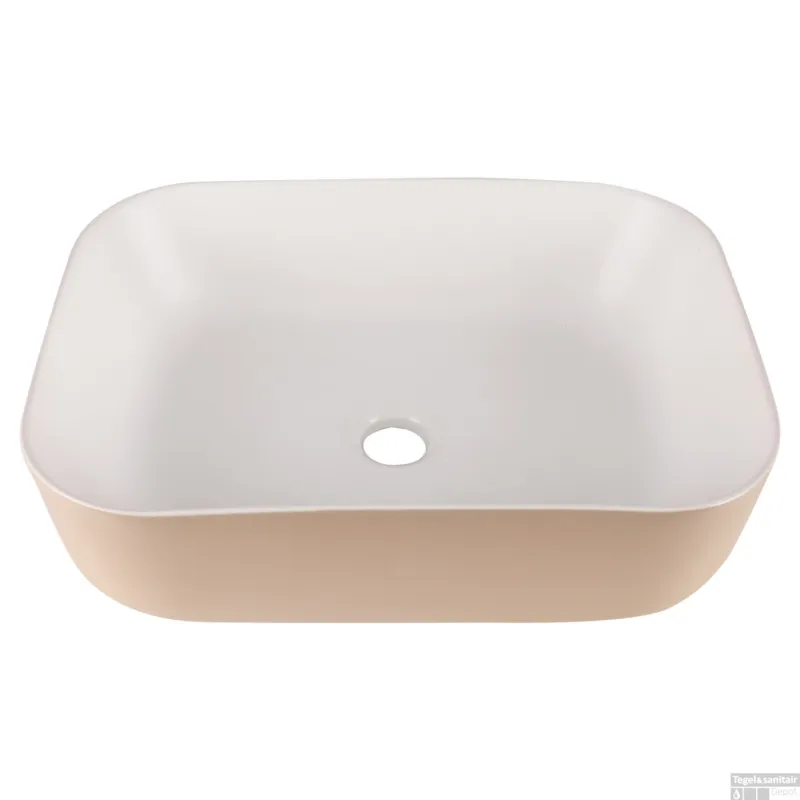 Waskom Differnz Mira 48x37,5x12,5 cm Beige/Wit Premium