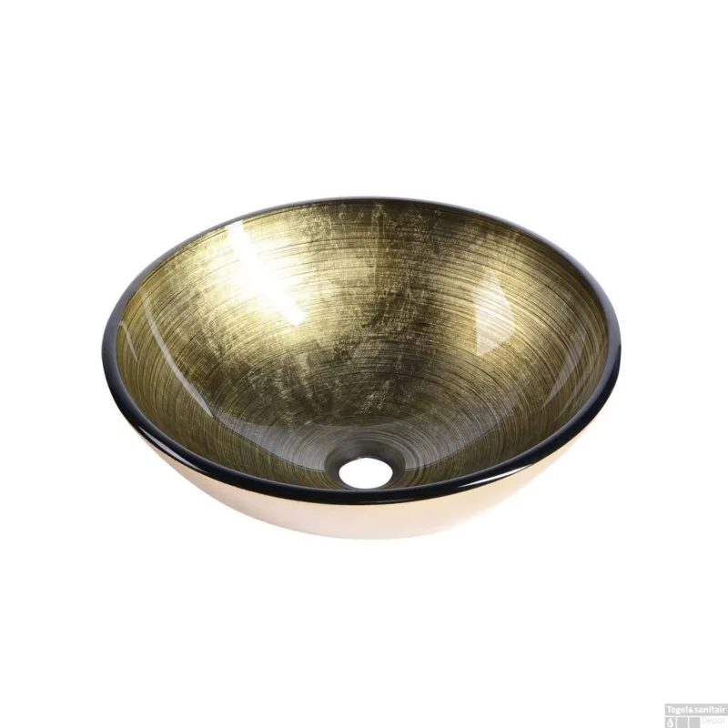 Koop Online Waskom Sapho Beauty Rond 42 cm Brons