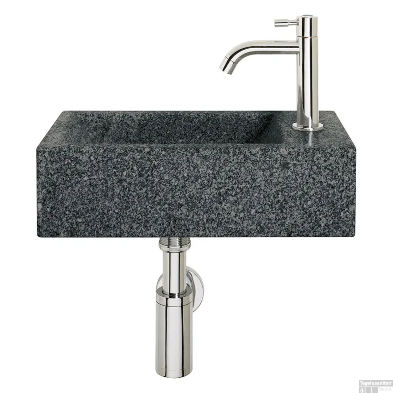 Fonteinset Differnz Cheops 40x23x11 cm Natuursteen Grijs Beperkt Aanbod
