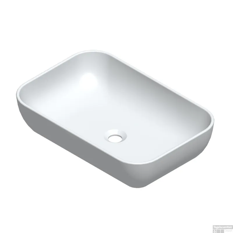 Lage Prijs Waskom Sanicare Quattro 60x40cm Wit Keramiek