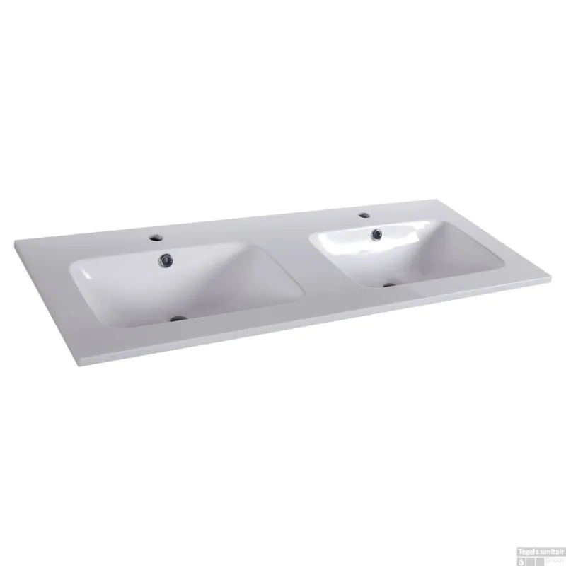 Op = Op Wastafel Differnz Reno 120x46 cm Wit