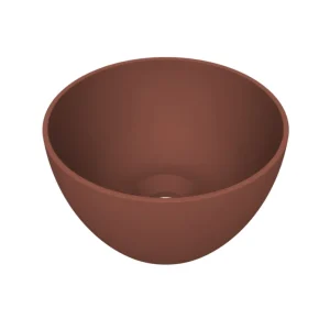 Arqua Opbouw Waskom Olivia Rond 22x22x12CM Mat Terracotta Express Levering