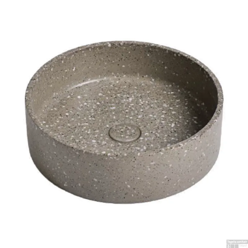 Alleen Vandaag Waskom Ideavit Idea.Ora 39x39x12 cm Rond Terrazzo Grijs