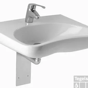 Rolstoelwastafel Jika Euroline 64x55 cm Zonder Kraangat Wit Fabrieksprijs