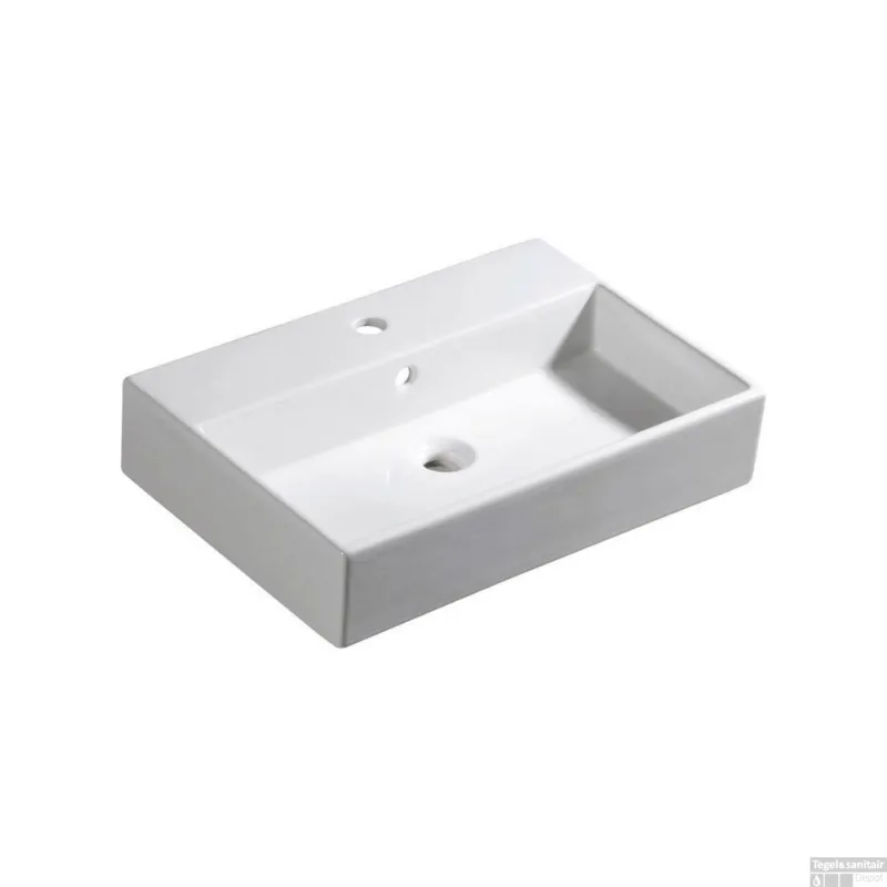 Koop Online Wastafel Sapho Purity Rechthoekig 60x42 cm Keramiek Wit