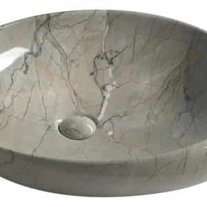 Keramische Opbouw Waskom Sapho Dalma 68x44 cm Grijs Lage Kosten