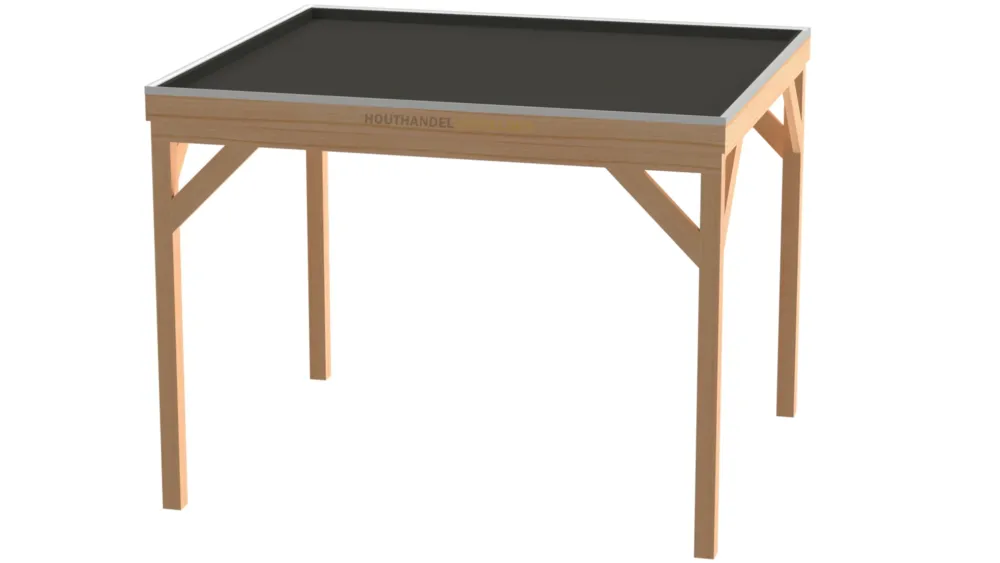 Douglas Houten Overkapping Bouwpakket / Materiaalpakket 350x300cm (3,5x3 meter) - Achterwand Enkel Bekleed Onbehandeld Actieprijs
