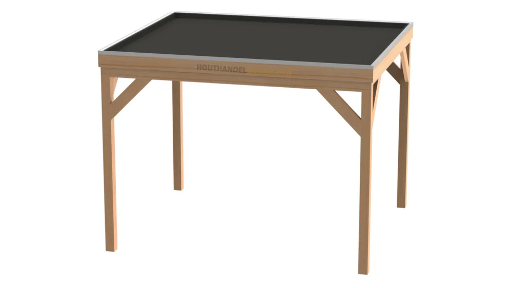 Veilige Betaling Douglas Houten Overkapping Bouwpakket / Materiaalpakket 400x300 cm - Optie* 4 x Betonpoer taps Antraciet 150x150 mm