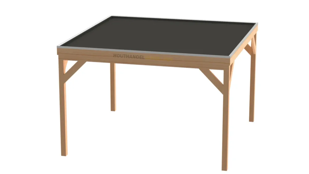 Must-Have Douglas Houten Overkapping Bouwpakket / Materiaalpakket 400x400cm (4x4 meter) - Optie* Isolatie pakket