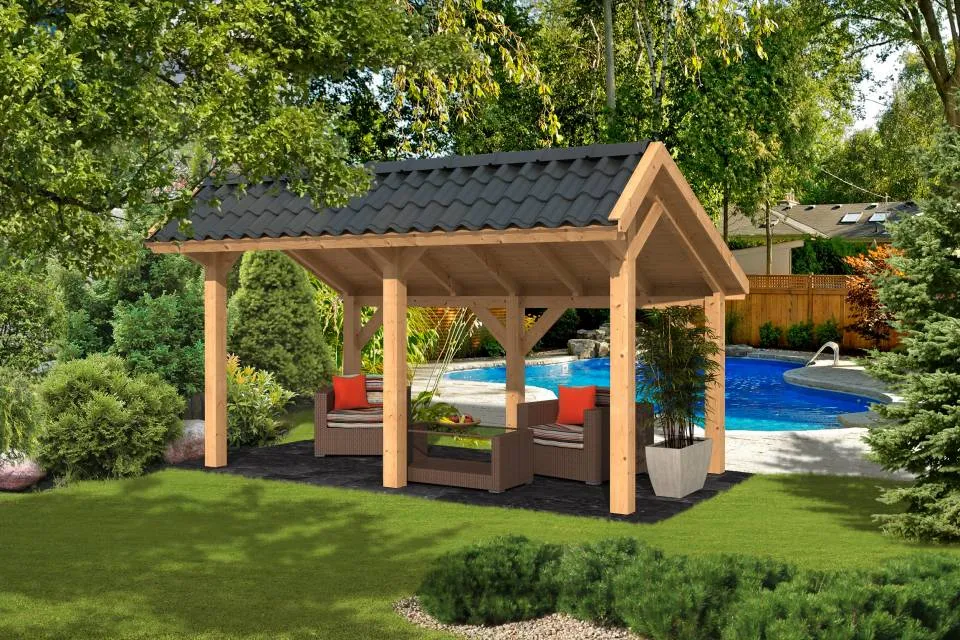 Douglas Kapschuur Bergen L Type 1 468x306cm - + Kit voor dakbedekking (2 stuks ) Populair