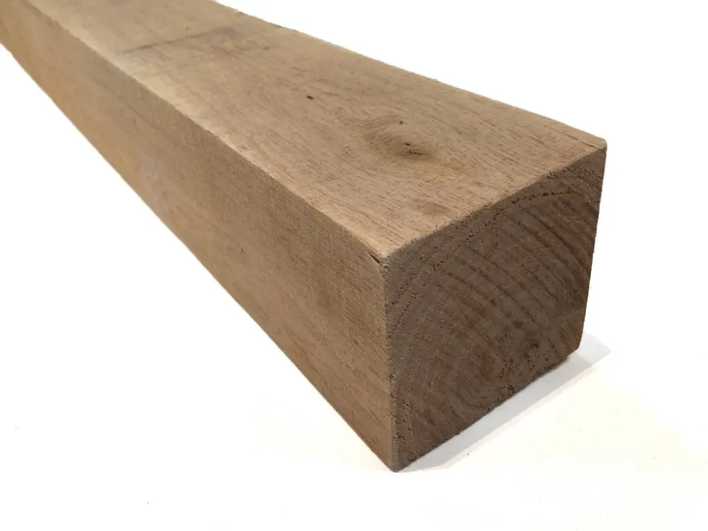 Eiken Balk 10x10cm (netto 9x9cm) Geschaafd - 100 cm Populair