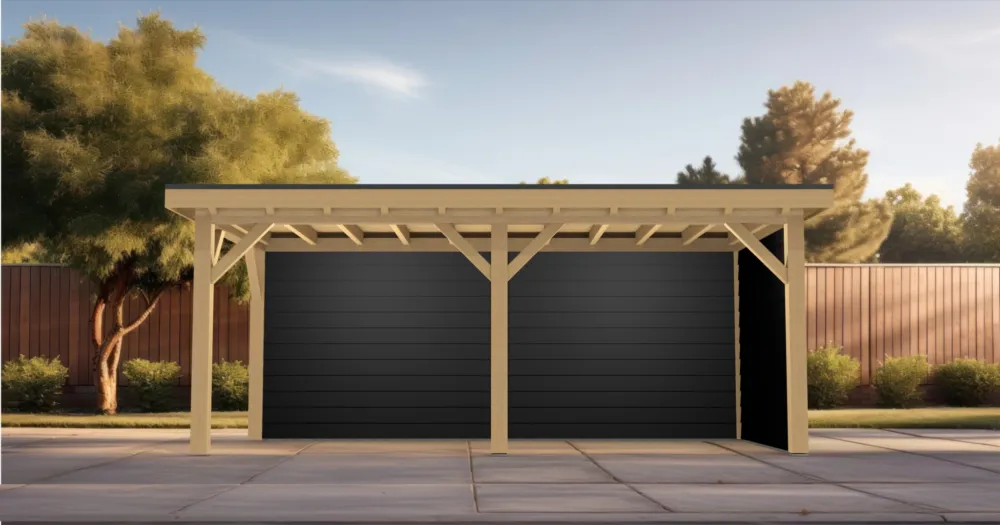 Flitsaanbieding Eiken Overkapping Robuust Bouwpakket | 600x300 cm | 6x3 m - Materialenpakket Robuust 600x300