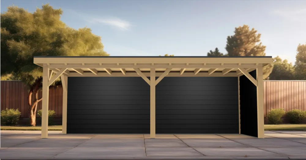 Eiken Overkapping Robuust Bouwpakket | 700x300 cm | 7x3 m - Materialenpakket Robuust 700x300 Laatste Versie