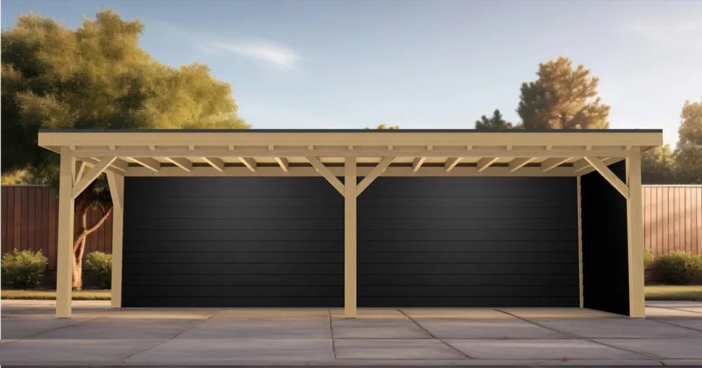 Favoriet Eiken Overkapping Robuust Bouwpakket | 800x300 cm | 8x3 m - Materialenpakket Robuust 800x300