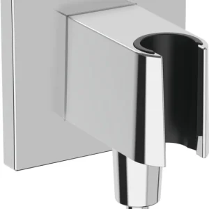 Bestel Nu Hansgrohe FixFit E muuraansluitbocht met handdouchehouder, chroom