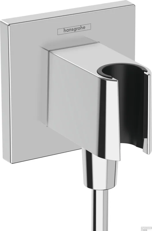 Bestel Nu Hansgrohe FixFit E muuraansluitbocht met handdouchehouder, chroom